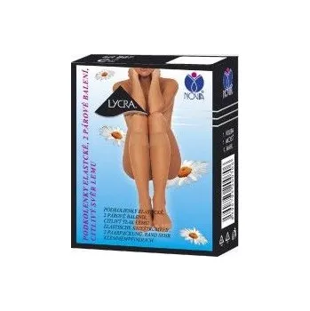 Dámské ponožky Dámské podkolenky NOVIA elastické B07 - 2 páry 25 tělová