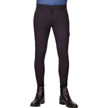 Jezdecké kalhoty QHP Rajtky Swen QHP, s gripem, černé 46