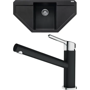 Kuchyňský dřez Set Franke G201 (dřez MRG 612 E Onyx + baterie FC 3054.071 ORBIT Chrom/Onyx) 114.0650.667