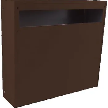 Poštovní schránka DOLS A-050 RAL8017 - tělo poštovní schránky pro sendvičovou montáž, hnědé