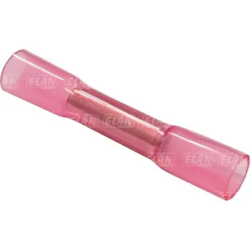 Auto elektroinstalace Spojovací dutinka - červená - 1,25 mm - s lepidlem - 100 kusů