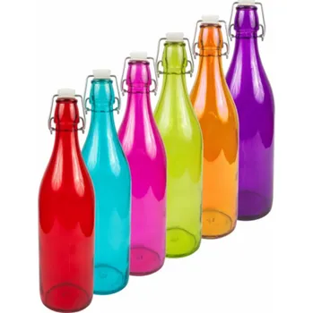 Láhev Láhev s pákovým uzávěrem 1 l barevná