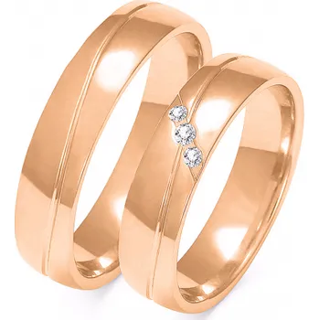 Prsten SOFIA zlatý pánský snubní prsten ZSA-148MRG