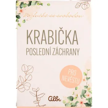 Dárková krabička Albi Krabička poslední záchrany pro nevěstu 95739