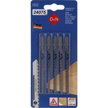 Přímočará pila LEVIOR Plátky do přímočaré pily HCS 75/1.45mm 5ks 32825 24075