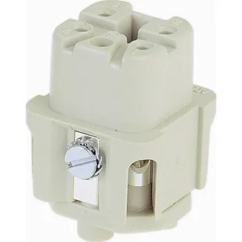 Elektrická zásuvka HARTING Han® 4A-F 09200042711 konektorová vložka, zásuvka, seria Han® A, 1 ks
