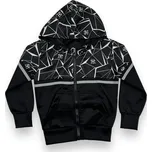 Childhood Chlapecká černá rozepínací mikina 01 Barva: Černá, Velikost: 116