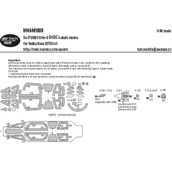 Plastikový model 1/48 Mask Su-17UM3 Fitter-G BASIC (HOBBYB 81759)