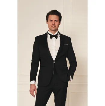 Dámské sako Smokingové sako 11D087/1 90 Barva: Černá, Velikost: 26, Střih: SLIM FIT