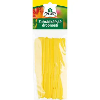 Rosteto Jmenovka zapichovací SL 140 rovná 12,5 x 10 x 1,7 cm 15 ks žlutá