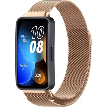 eses Milánský tah pro Huawei Band 8, 9 a 10 - Růžově zlatý