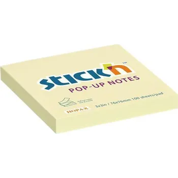 Samolepící bloček Stick´n Samolepící bloček Z, žlutá, 76x76 mm, 100 listů, STICK N 21395 ,balení 100 ks 365181