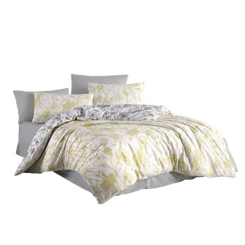 Povlečení TipTrade s.r.o. Bavlněné povlečení Iris Hořčicové 140x200 + 70x90 cm