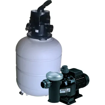 Ochranný vodní filtr Filtrační nádoba Millenium Top průměr 380 mm se šesticestným ventilem, s čerpadlem Sena 7 m3 / h