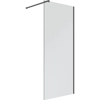 Oltens Bo sprchová zástěna 110 cm černá matný/průhledné sklo 22003300