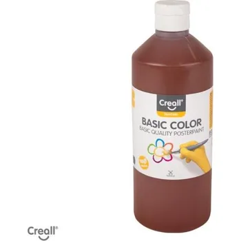 Speciální výtvarná barva Temperová barva, 500 ml, Creall, hnědá tmavá