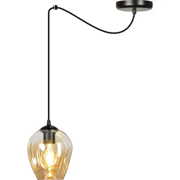 Emibig Level závěsné svítidlo 1x15 W černá-jantarová 758/1