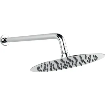 Sprchová hlavice Ferro Slim hlavová sprchá s ramenem 25x25 cm kulatý chrom NPT13