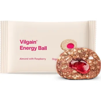 Sport Vilgain Energy Ball BIO – mandle s malinovým džemem 30&nbsp;g