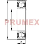FAG 6212-2RSR kuličkové ložisko