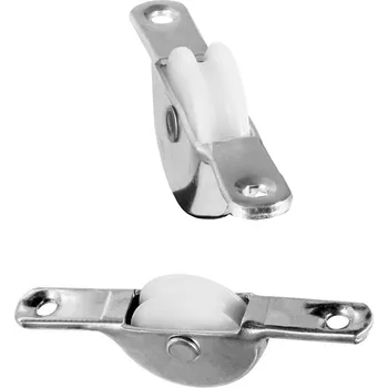 Tesařské kování Onpira Kolečkový pojezd s nylonovým kolečkem pro posuvné systémy Model: 55 mm s drážkou