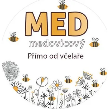 Etiketa na víčko - 3 louka - Med medovicový