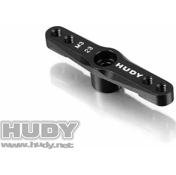 RC model auta HUDY ALU THROTTLE SERVO HORN - KO PROPO, SANWA - 2-HOLE M3 - 23T - expresní doprava