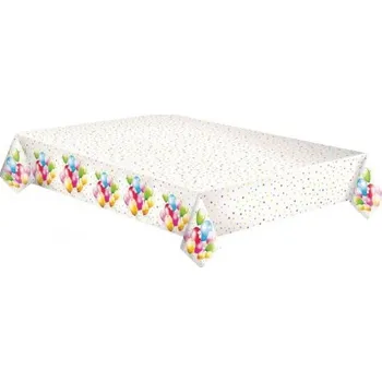 Jednorázový ubrus Papírový ubrus - Birthday Balloons - 120 x 180 cm - OD01_OG_P_010001