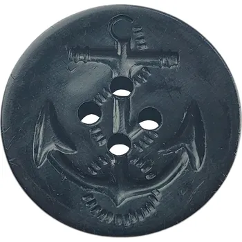 Knoflík ARMÁDNÍ ORIGINÁL SSSR-CCCP Knoflík na kabát Pea coat námořní s kotvou 30mm plastový Sovětský svaz SSSR originál