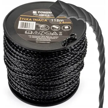 Struna do sekačky Powermat PM-ZTN-2.4-115T žací struna do křovinořezu 2,4 mm x 115 m
