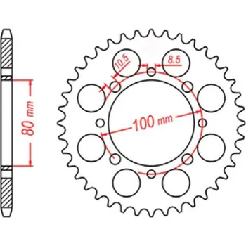 Řetězová sada pro motocykl MTX PARTS rozeta 819 41 SUZUKI GZ 250 MARAUDER 99-10, GN 250 82-99 (JTR819/2.41) (řetěz 520) (MTX PARTS rozeta 819 41 SUZUKI GZ 250 MARAUDER 99-10, GN 250 82-99 (JTR819/2.41) (řetěz 520))