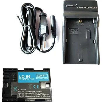 CONST baterie LC-E6 (LP-E6) a nabíječka