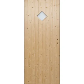 Interiérové dveře Hrdinka Palubkové dveře Koso Materiál: smrk, Šířka: 80 cm, Orientace: Levé