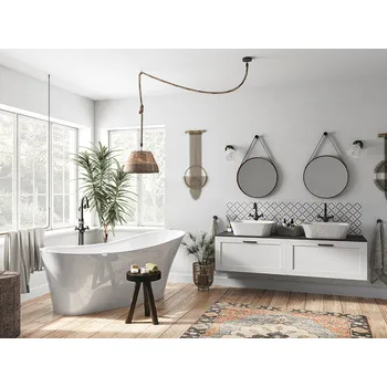 Vana HOPA Volně stojící vana CALIMA bílá + Barva - Bílá, Barva sifonu - Bílá, Rozměr vany - 170 × 74 cm, VANCALIM170W