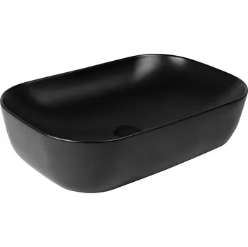 Umyvadlo Oltens Hamnes umyvadlo 61x40 cm oválné na pult černá 40302300