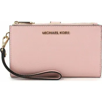 Peněženka Michael Kors Jet Set Travel Double Zip Wristlet Powder Blush