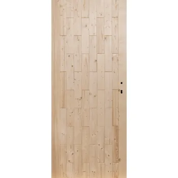 Interiérové dveře Hrdinka Palubkové dveře plné - Palava Materiál: smrk, Šířka: 80 cm, Orientace: Pravé