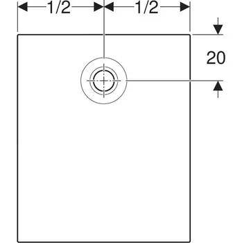 Sprchová vanička Geberit Nemea obdélníková sprchová vanička 120x80 cm bílá 550.595.00.1