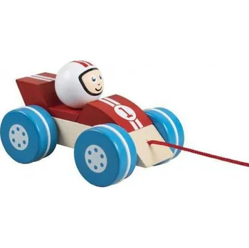 Hračka pro nejmenší Detoa Formule závodní tahací dřevěná 12 cm