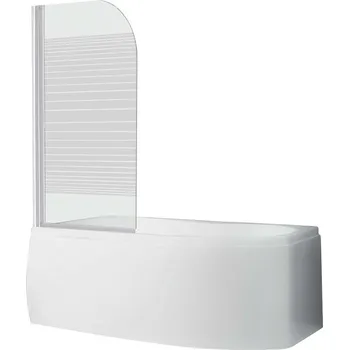 ROTH Sklo s profily SCREEN, potisk/bílé, h = 1300 mm, ND01-1330