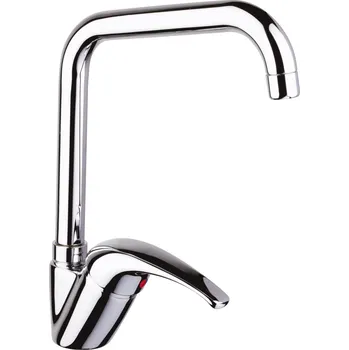 Vodovodní baterie Raf Dřezová stojánková baterie s horním otáčivým ústím tvaru L, K535