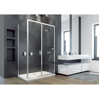 HOPA Boční panel ke sprchovým dveřím DUO SLIDE BLACK + BARVA rámu - Černá, Rozměr A - 80 cm, Rozměr C - 195 cm, Směr zavírání - Univerzální Levé / Pravé, Výplň - Čiré bezpečnostní sklo - 6 mm, BCDUOSL80PSBC