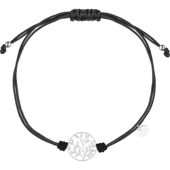 Náramek NUBIS® Černý náramek s ozdobným přívěškem - IT0025-K