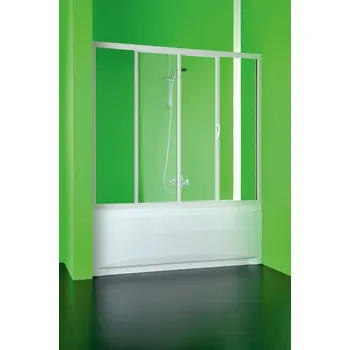 Vanová zástěna Hopa Vasca Maestro Due Vanová zástěna 180-170x150cm, posuvné dveře, Bílá / Transparent, BSVMD18P