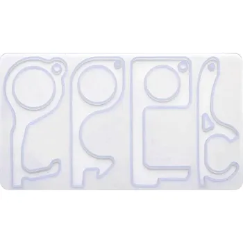 PourArt Silikonová forma na přívěsky Klíč 12080 120x80mm 4 tvary
