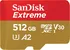 Paměťová karta SanDisk Extreme microSDXC 512 GB Class 10 UHS-I U3 + adaptér (SDSQXAV-512G-GN6MA)