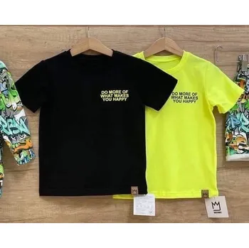 By Mimi triko s krátým růkávem 23901 neon, černé barva: černá, Rozměr: 128