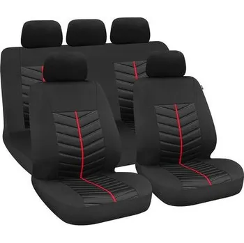 Potah sedadla LAMPA Italy Autopotahy Rapid - celá sada - černá/červená
