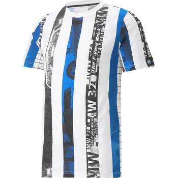 Pánské tričko Pánské triko PUMA BMW MMS STRIPED TEE 538139-02 WHITE S