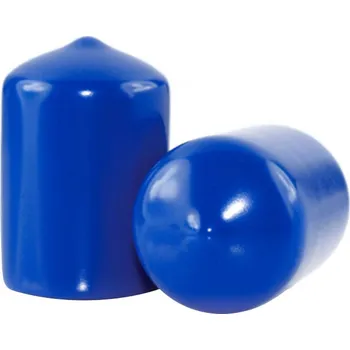 Krytka pružná kruhová18x30 mm, PVC, modrá